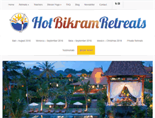 Tablet Screenshot of hotbikramretreats.com